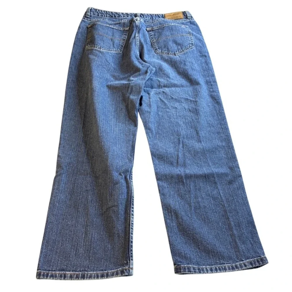 Vtg Tommy Hilfiger Men Relaxed Fit Straight Leg Blue Denim Jeans 38x30 Med Wash